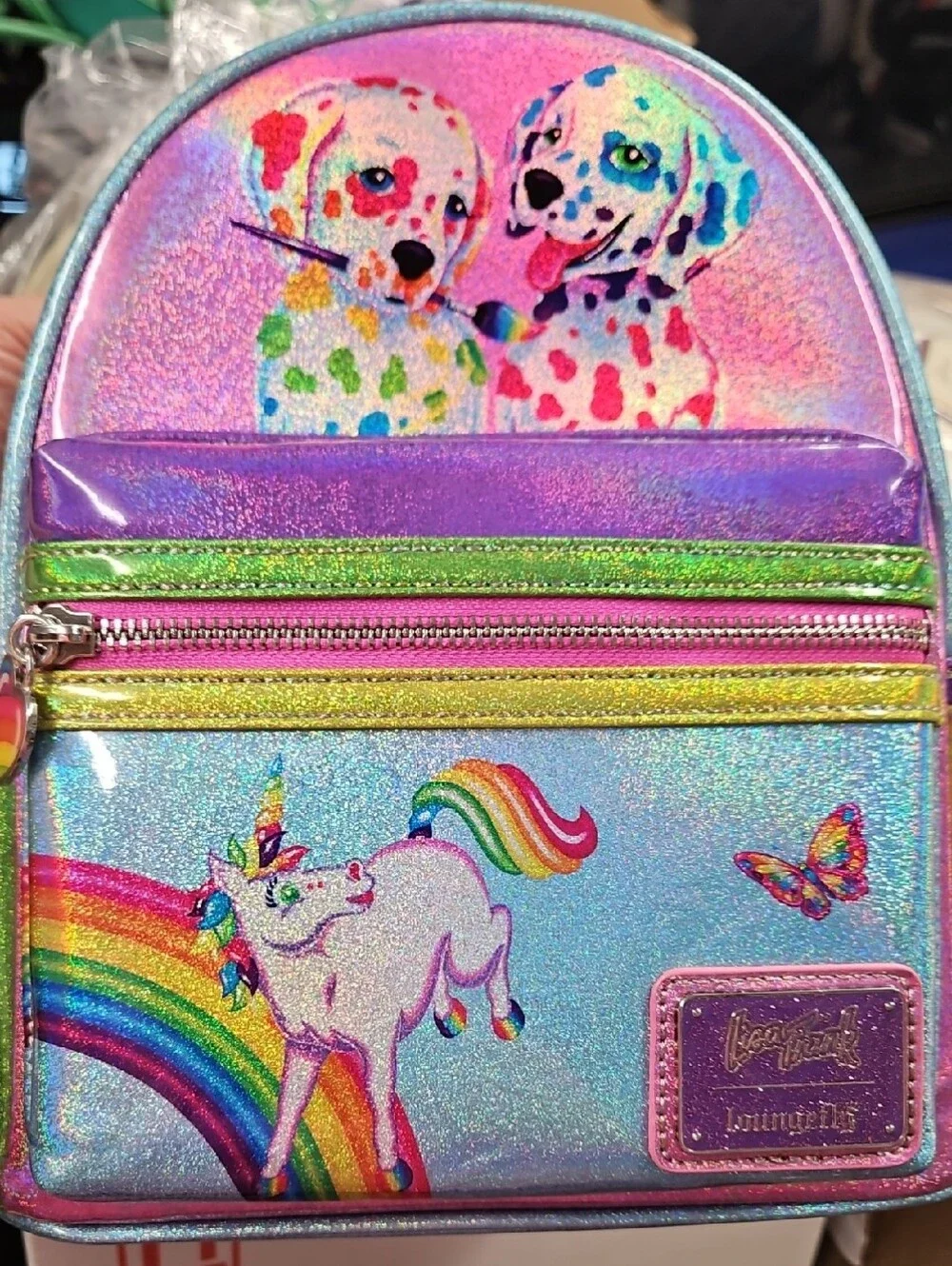 Loungefly LISA FRANK CLASSIC Holographic - Picture 1 of 4